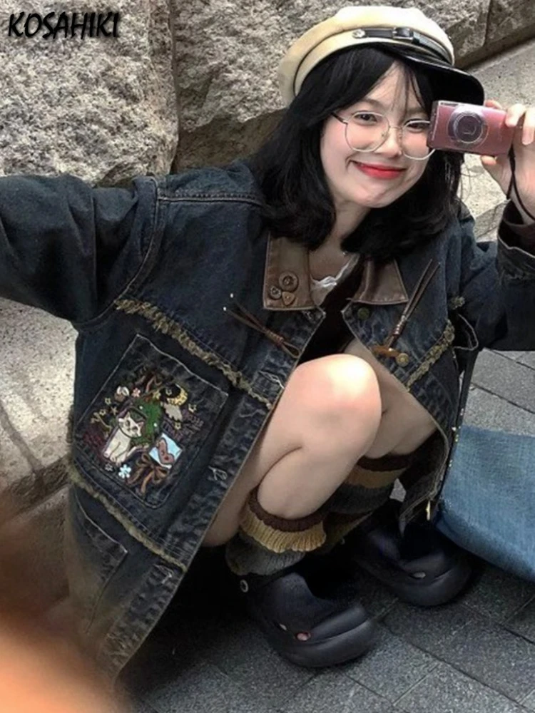 コーティング デニムジャケット y2k grunge opium archive y2k grunge opium archive コーティング デニムジャケット - メルカリ