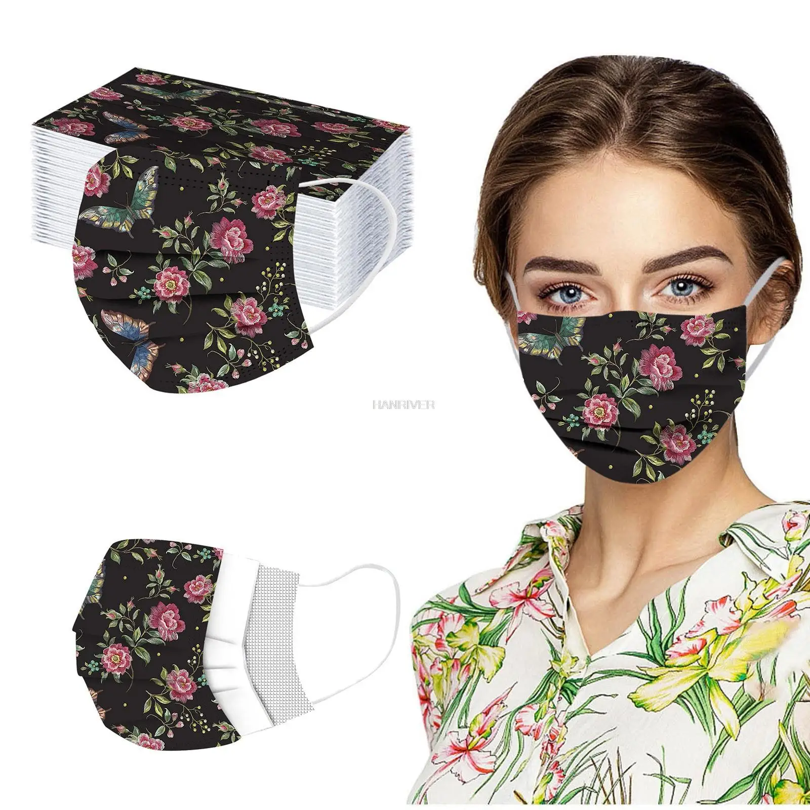 Lot de 50 Masques FFP2 FFP3 Couleurs - Protection Respiratoire