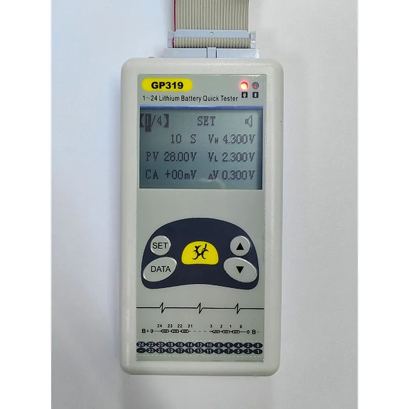 YYHC-319 1-24S Lithium Battery Tester Battery Voltage Tester with Tool Box Enables Quick Measurement
