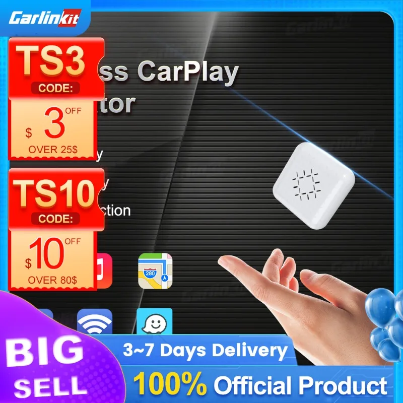 Carlinkit3.0 Мини Новый беспроводной ключ CarPlay IOS 14 адаптер для Audi Benz Mazda Porsche VW Volvo Ford Citroen