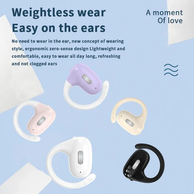 OWS Ear Hanging Bluetooth Headset Full Open Not In Ear Headset Big Power Compact Portable Not Easy To Fall Off Life Waterproof
