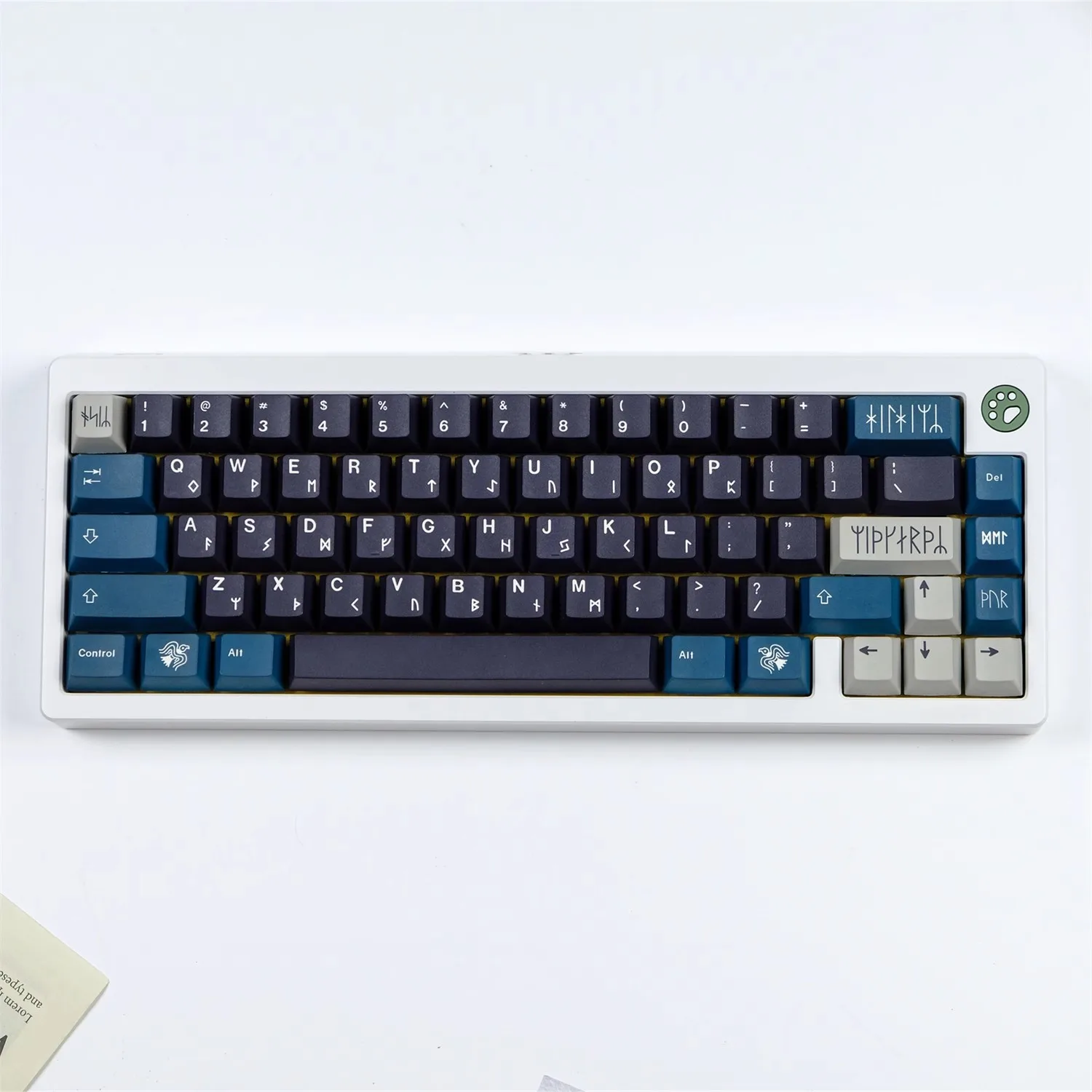 Gmk Norse Keycaps Grupo Pbt Sublimação de Corante à Prova de Luz Perfil Cereja 61 64 68 75 84 87 96 980 104 108 129 Chaves - Imagem 4