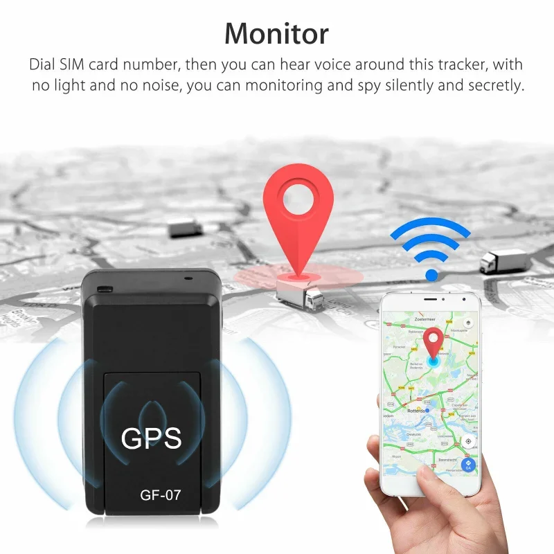 GPS Tracker Car Real Time Tracking Vehicle Anti-Theft Pets Children Anti-lost Mini Locator SIM Message Positioner