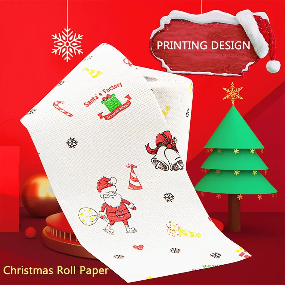 New Tissue Office Santa Claus Paper Towels Toilet Paper Roll Christmas