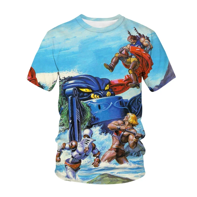 

Anime Masters of The Universe 3D Print TShirts Fashion Streetwear Boys Girls Oversized Round Neck T Shirt Cartoon Kids Tees Tops