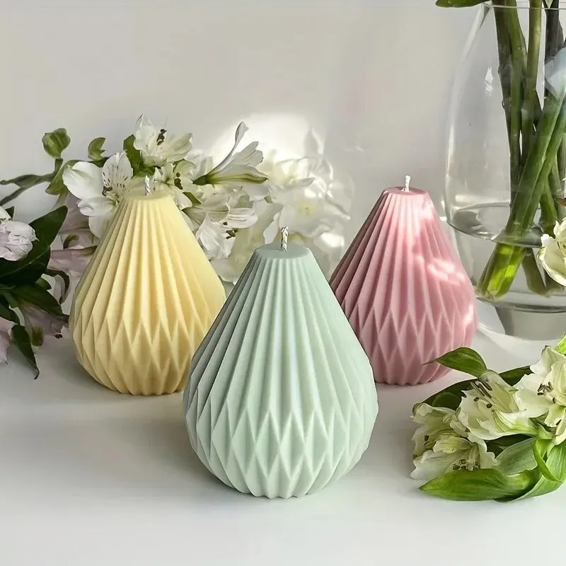 3D Spiral Striped Silicone Mold for Creative Crafting - Unique Irregular Design