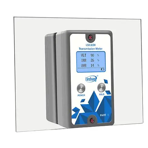 

Linshang LS110H Split Transmission Meter With IR Rejection 1400nm For Automobile Metal Film Installed Glass Front Wind shiled