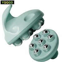 Hand Roller Massager for Cellulite Massage,Deep Tissue Massage Ball for Back,Neck,Foot,Shoulder,with 7 360-degree Metal Roller
