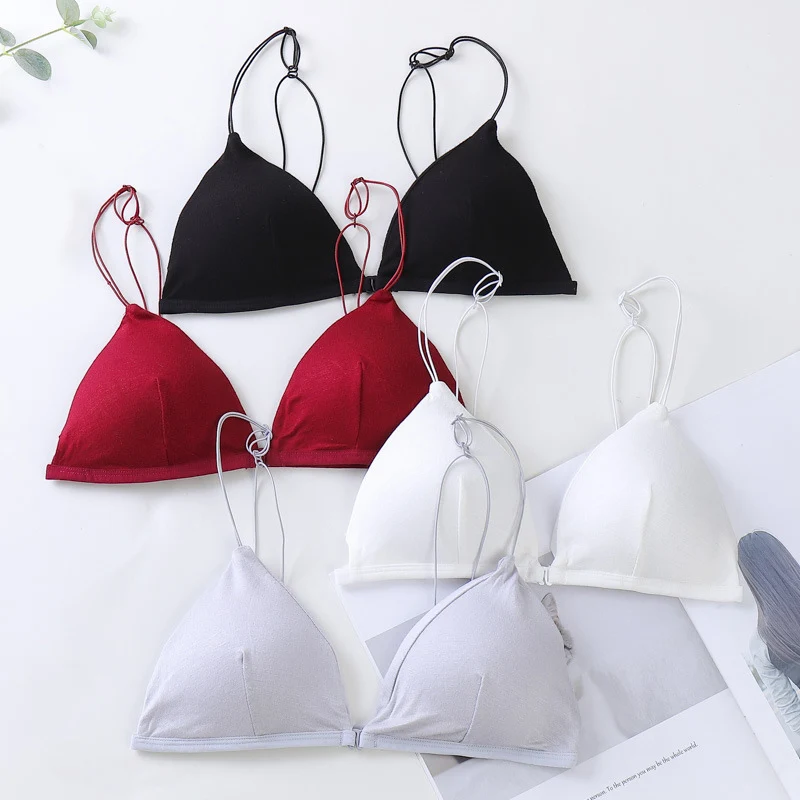 Sexy Front Closure Bras For Women Lingerie Push Up браллет Small Bust Bralette Wire Free Underwear Seamless Intimates