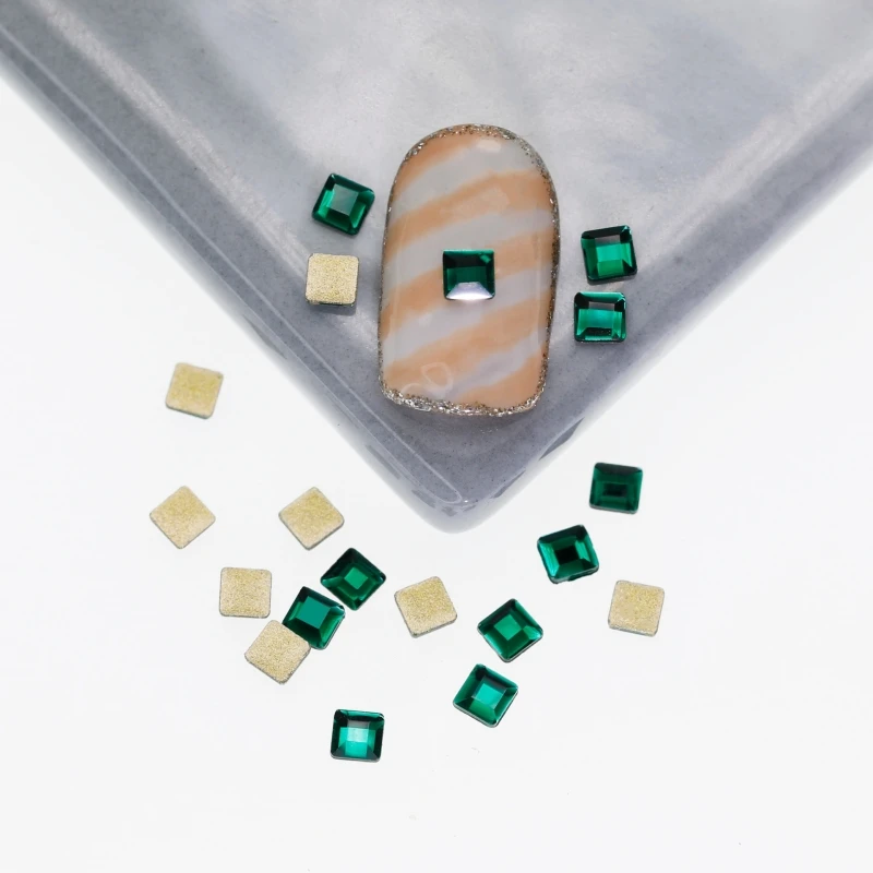 Nail Art Rhinestones 3mm/4mm Square Shape Boutique Flat bottom nail art rhinestones Glass crystal 3D nail decoration Multiple shapes nail art rhinestones,nail art accessories,glass rhinestones,glass crystals,rhinestone crystals,rhinestone accessories