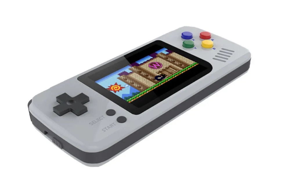 V2 PocketGo Handheld Game Console 2.4inch Screen Retro Game player With 32G TF Card NES/GB/GBC/SNES/SMD PS1 Gaming Consoles Box