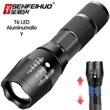 

Multifunctional mini flashlight led outdoor rechargeable zoom lithium flashlight T6 strong light L2 aluminum alloy flashlight
