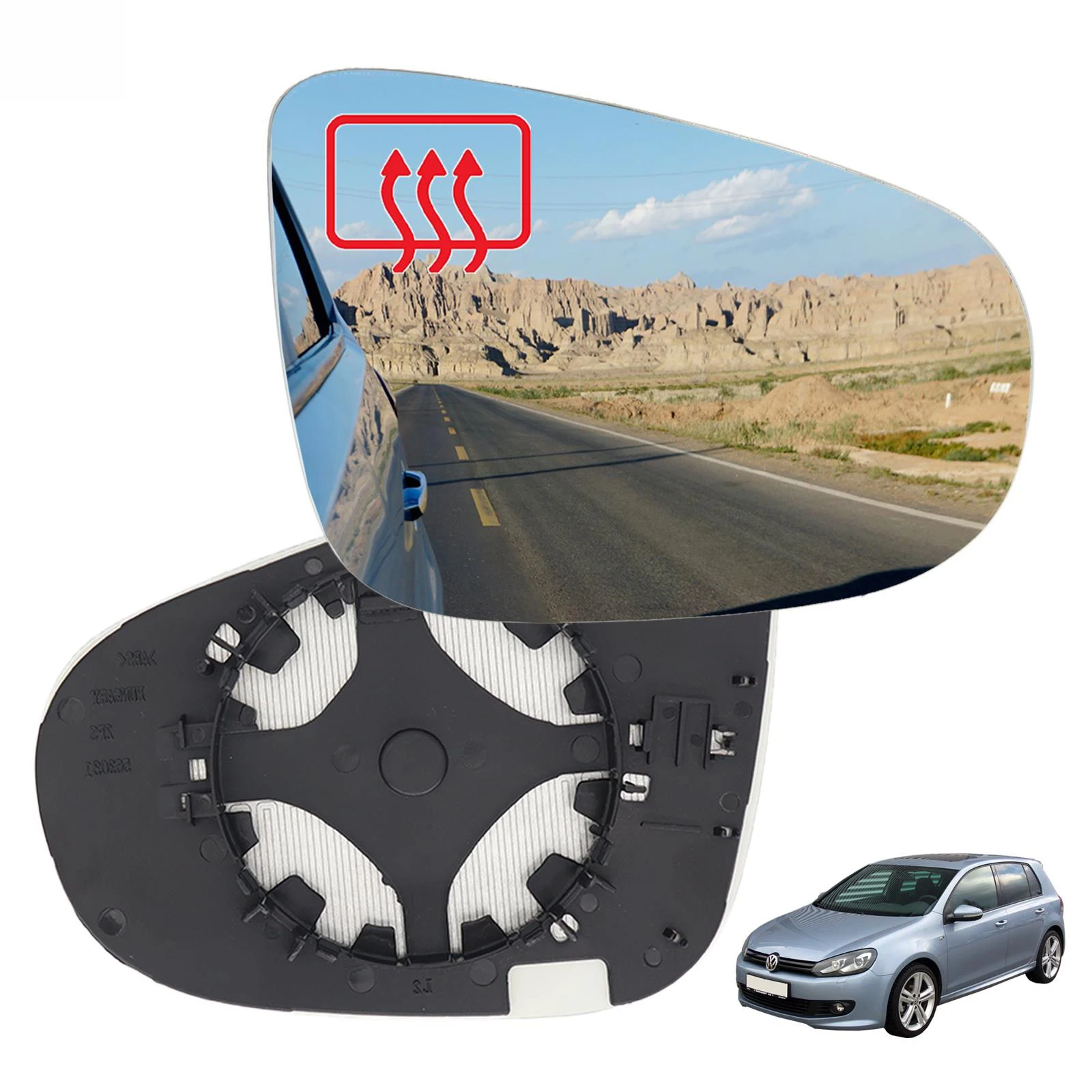 Car Rearview Side Wing Mirror Glass for VW Golf GTI 6 MK6 2009 2012 AliExpress