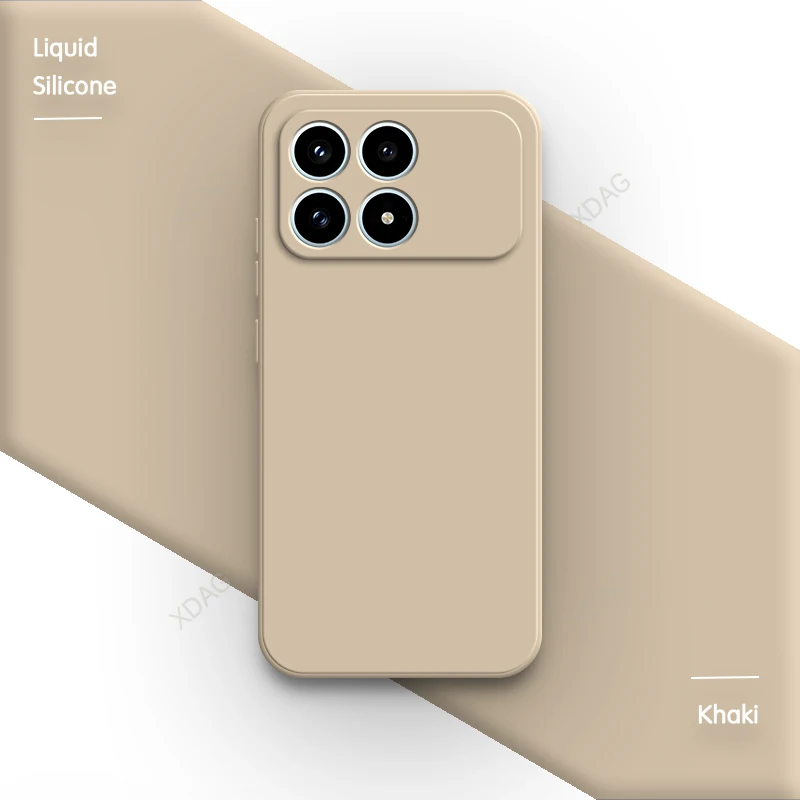 Premium Silicone Phone Case with Soft Internal Flocking - High-Quality Protective Back Cover