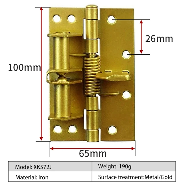 Spring Selfaligning Hinge Automatic Closing Door Multifunction Detachable Spring Hinges