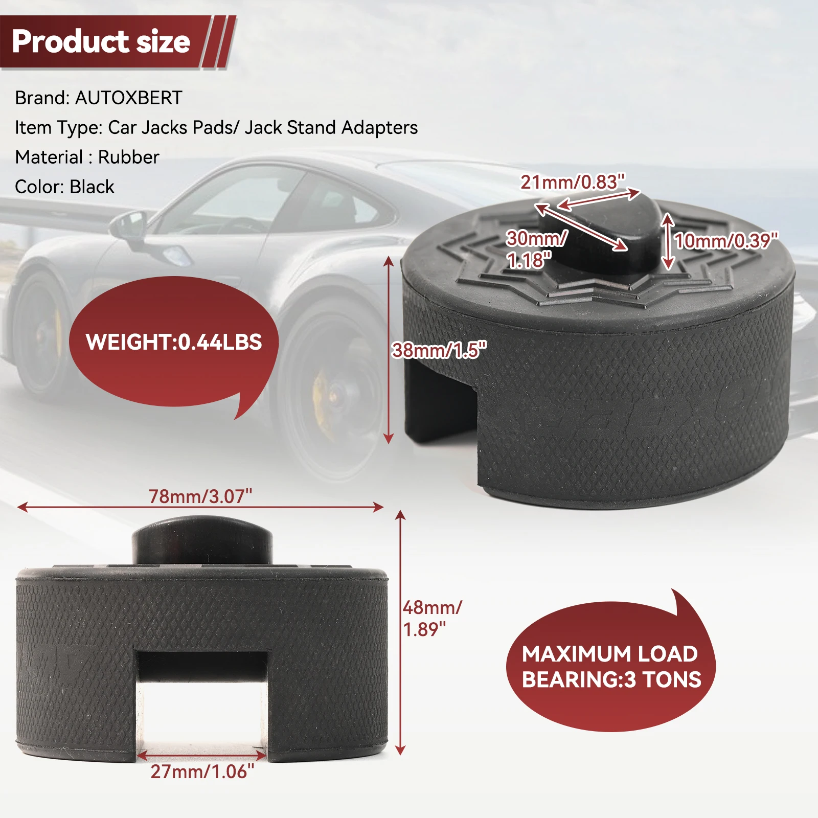Car Axle Jack Stand Adapter Rubber Pads Lift Pucks For Porsche 911 964 991 993 996 Turbo 997 Cayman Boxster Jacking Point Pad car lifting tool
