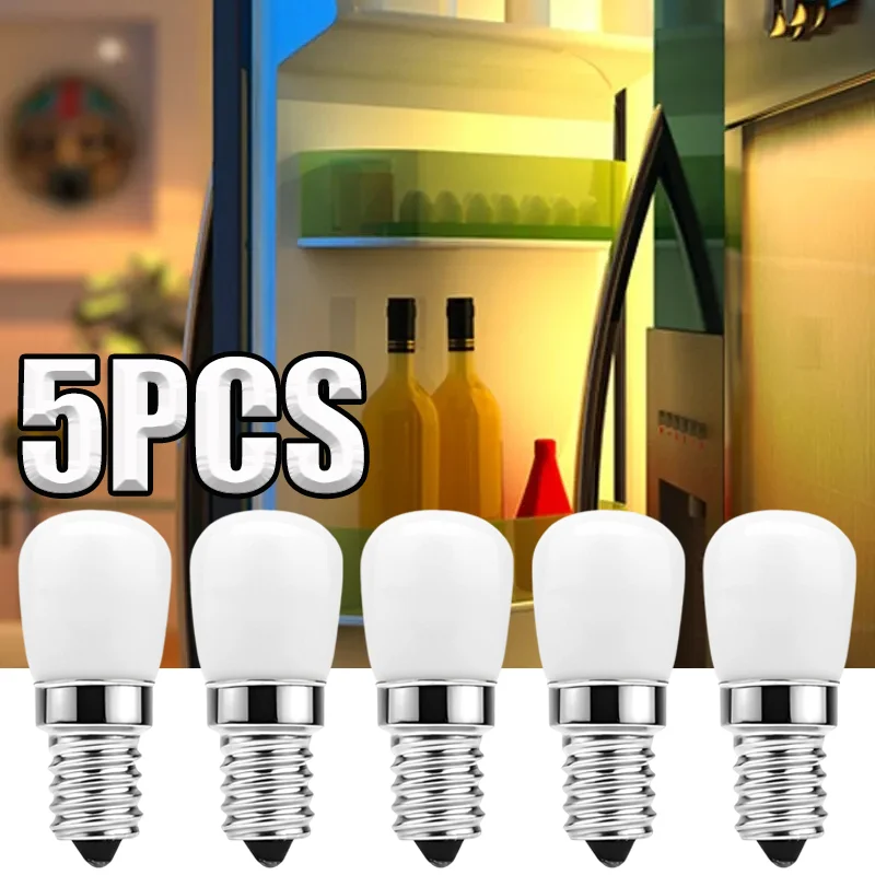 5/1PCS E12/E14 Light Bulb Mini Refrigerator Lamp Bulbs Refrigerator