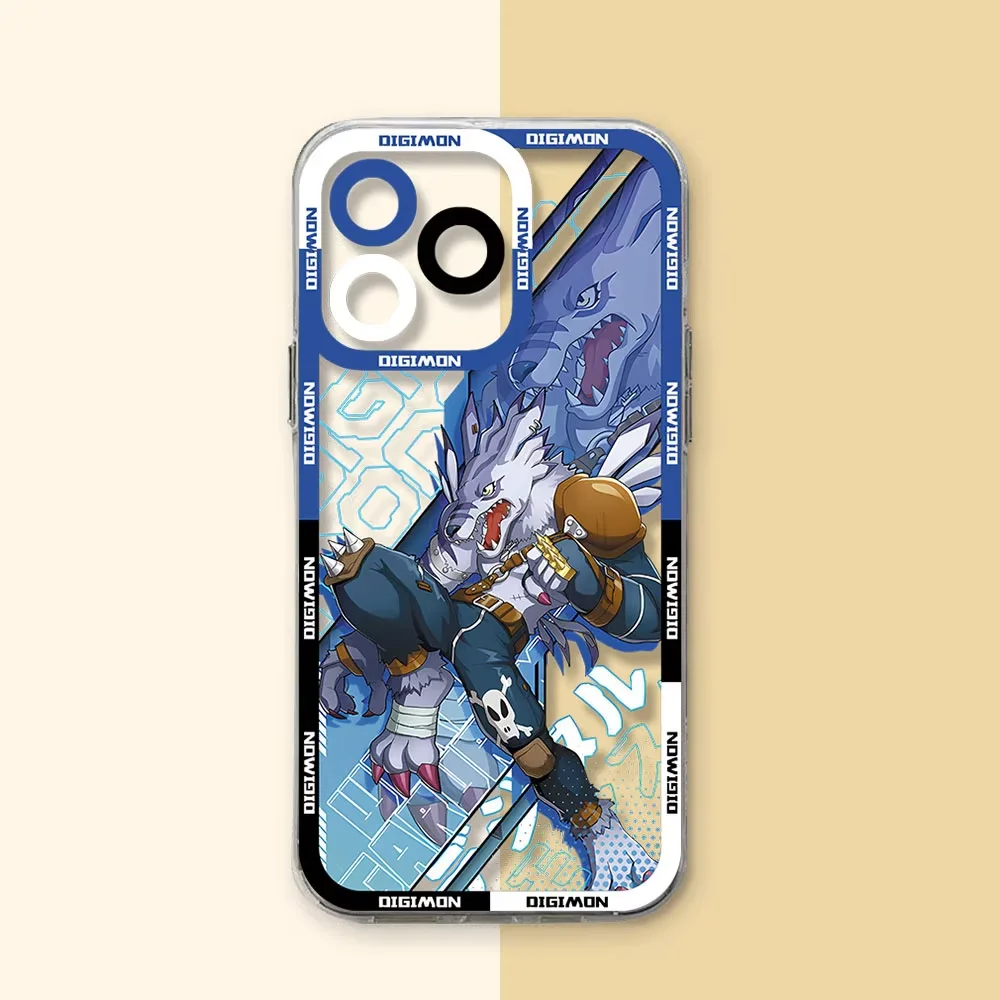 Transparent Anime Digimon Phone Case
