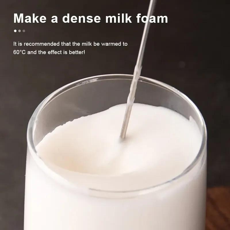 Description Picture 6 of item1PC Electric Milk Frother Kitchen Drink Foamer Mixer Stirrer Coffee Cappuccino Creamer Whisk Frothy Blend Egg Beater