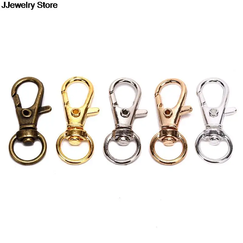 

10pc Swivel Lobster Keychain Leather Bag Handbag Purse Shoulder Strap Belt Clasp Clip Buckle Key Ring Dog Chain Collar Snap