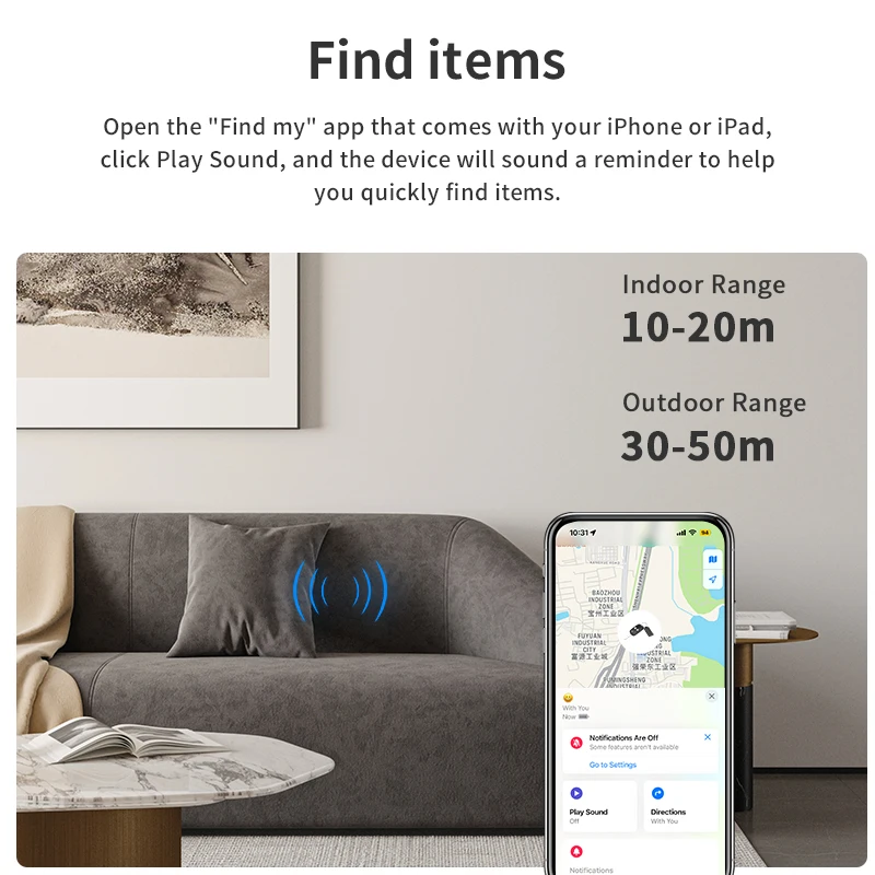 Pet GPS Tracker Smart Bluetooth-compatible Itag Anti-lost Device Tracker for Wallet Kids Dog Key Finder Locator IOS Find My App