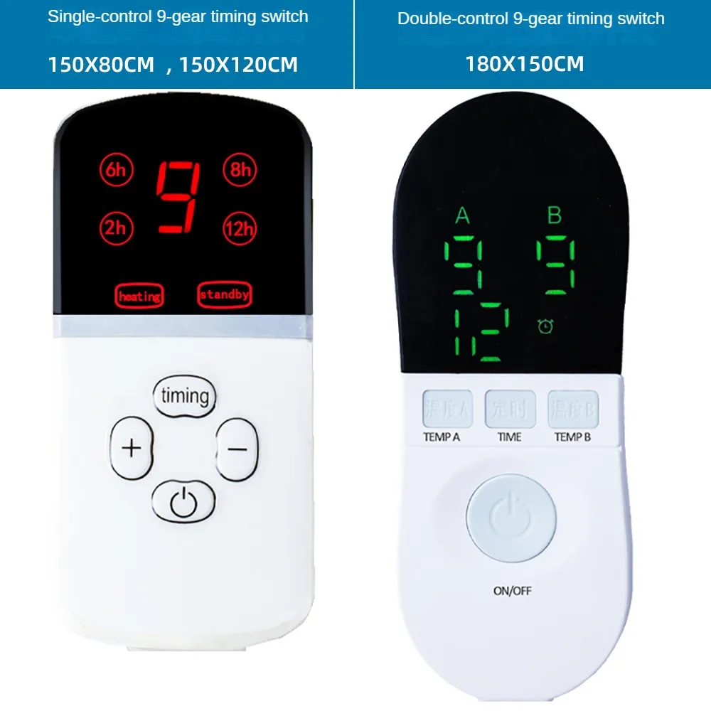 Electric Heating Blanket 110V-220V Security Plush Electric Blanket Bed Thermostat