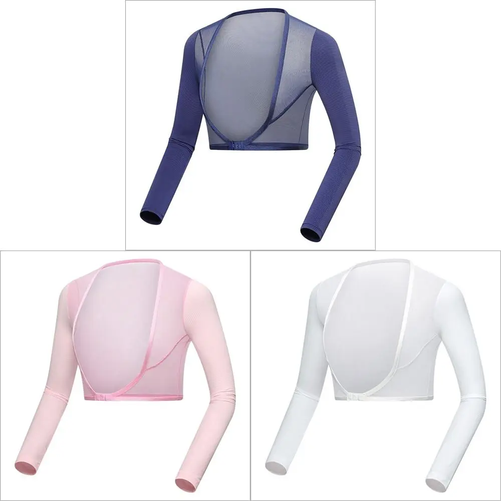 

Summer Thin Golf Suit with Long Sleeved Women's Uv Resistant Ice Silk Bottom Coat Rope Sleeve Gloves Top Golf Suit Shawl