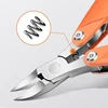1Pcs Orange Nail Clippers Foldable Pliers Toe Nail Clippers Finger Cuticle Pro Nail Correction Dead Skin Remover Tools Durable 4