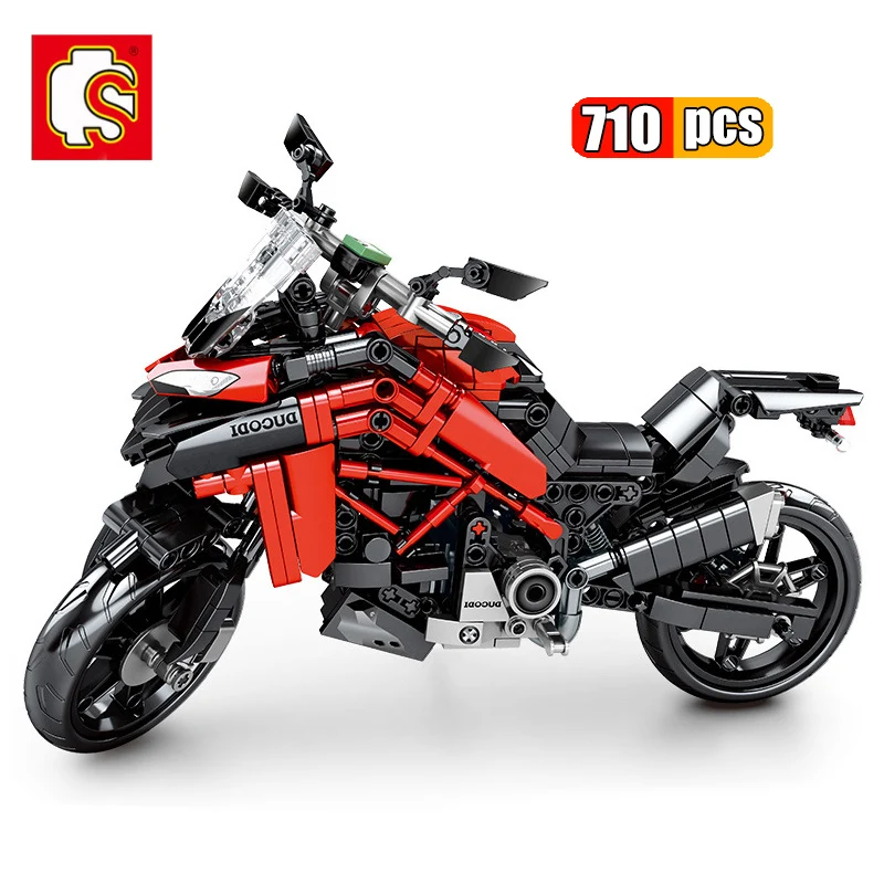 

SEMBO 710Pcs City Speed Champion Motorbike Building Blocks Off Road Haulage Motor Motorcycle Raceing MOC Bricks Toys Children