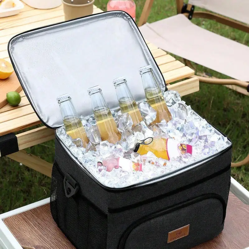 대용량 누수 방지 도시락 가방, 보온 보냉 피크닉 가방, 야외용 보냉/보온 절연 가방, 숄더백