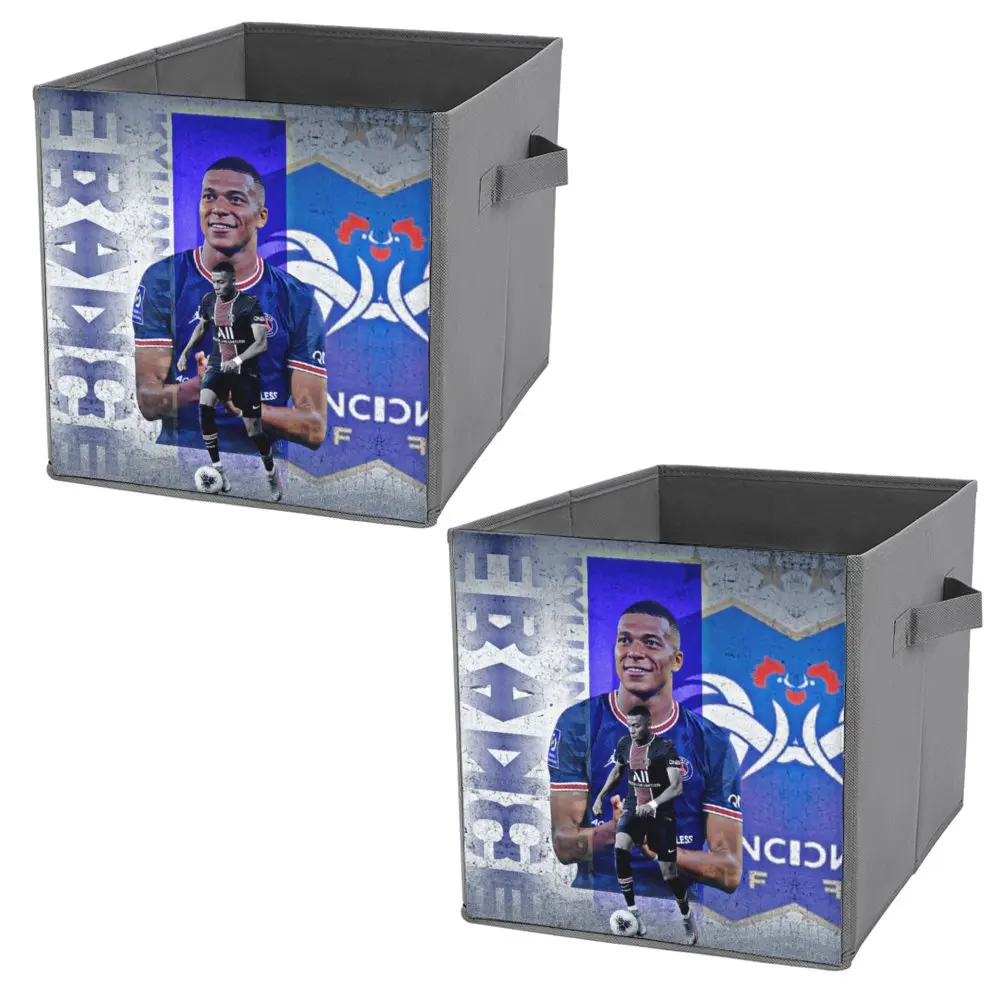 Contenitori Portaoggetti Mbappe E Mbappé Kylian Champion France Football Team Soccer 18 Scatola Portaoggetti Pieghevole Con Grafica Di Grande Capacità