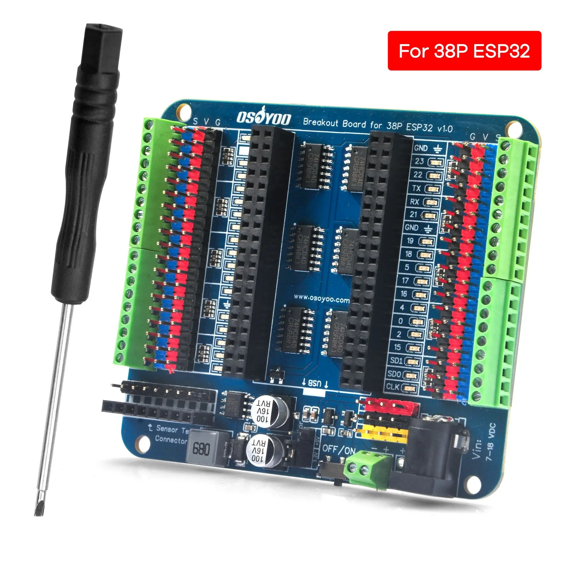 บอร์ดเชื่อมต่อ ESP32 และ ESP8266 สำหรับโปรเจกต์อิเล็กทรอนิกส์