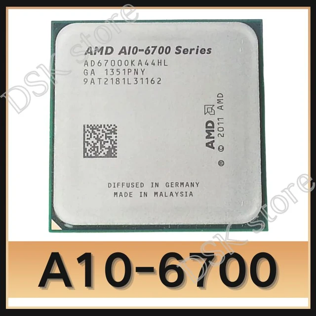 AMD-APU A10 6700 A10 6700 K A10 6700 K 3.7 GHz, Façades Core, Processeur  CPU à filetage, AD6700Oagre44HL, Prise FM2 - AliExpress