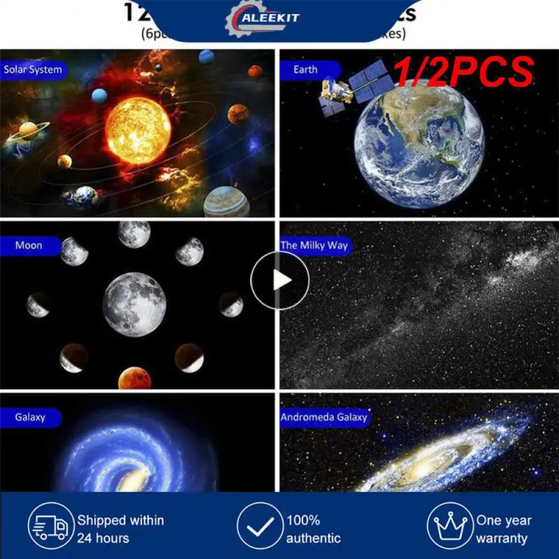 

1/2PCS 13 In 1 Planetarium Galaxy Starry Sky Projector Night Light Star Aurora Projection Lamp For Kids Bedroom Home Party