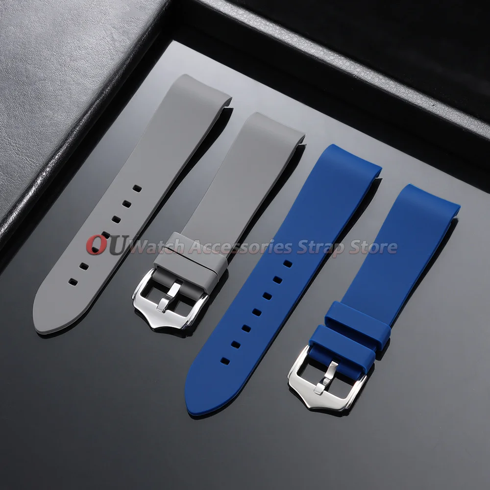 Premium Soft Curved End Silicone Watch Strap - Universal Fit