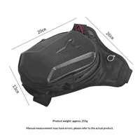 HOMEFISH 1PC noir moto jambe sac étanche cavalier taille sac cyclisme vélo sac à bandoulière équipement de moto 5