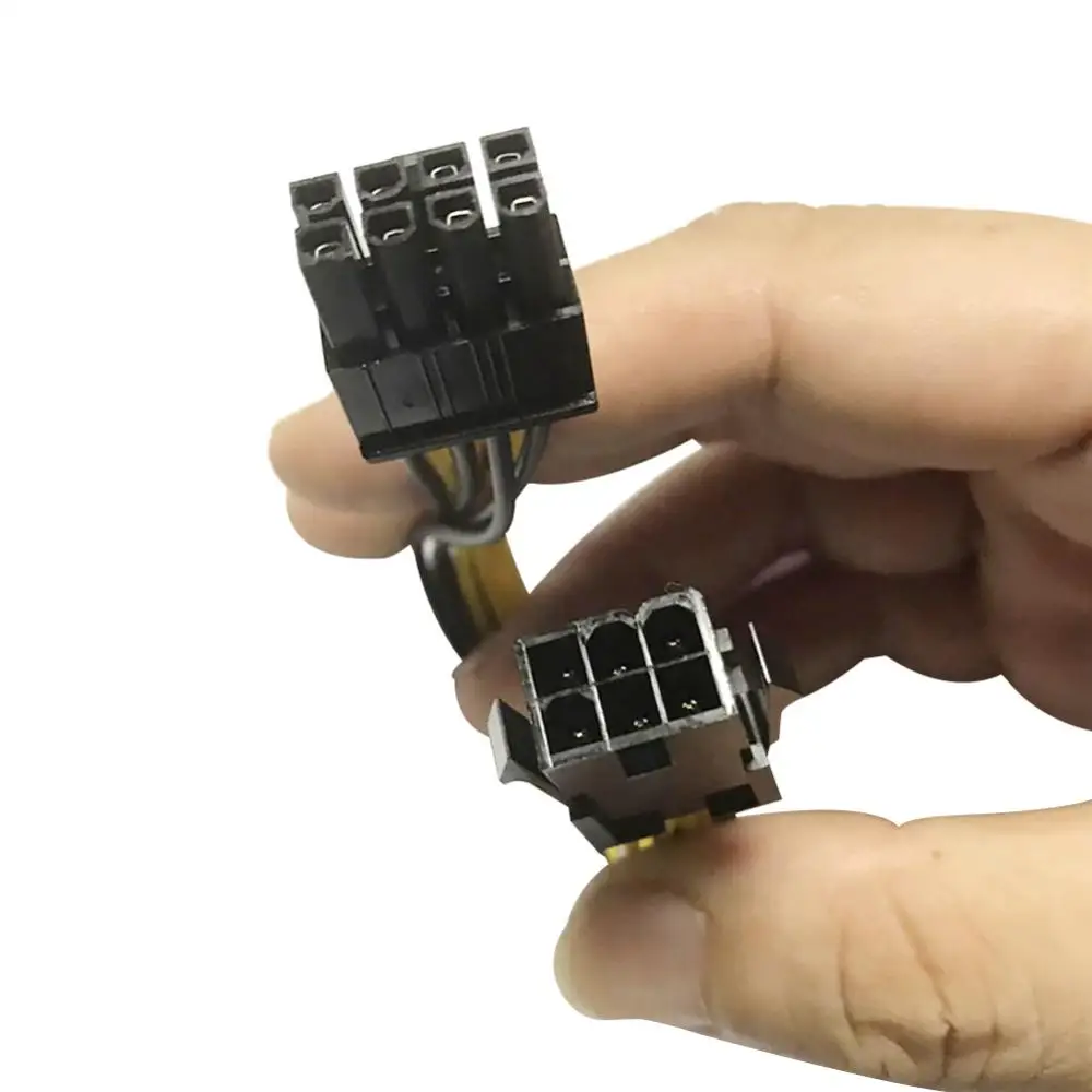 Power Adapter DC Power Converter NVMe To PCIe Adapter Card Powered Adapter PCIe 6pin To 8pin Adapter PCI-e 6-pin Male To 8-pin Female Converter For PCI Express 8pin GPU Video Card