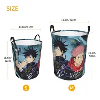 Megumi Besto Friendo Jujutsu Kaisen Sukuna Anime Foldable Laundry Baskets Dirty Clothes Home Organizer Large Bucket For Home Kid 2