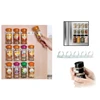 4 Pcs Kitchen Spice Jar Rack Wall-Mounted Adhesive Seasoning Bottles Holder Cabinet Door Hooks Spice Bottle Hanging Clip-A97Q 3