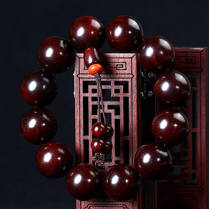 

Индийская брошюра из старого материала с диким лесом, палисандр 20 мм, слегка Винус, браслет высокой плотности, буддийские бусины, нить для мужчин и женщин, подарок