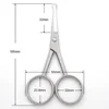 1pcs Round Head Safety Cuticle Manicure Scissors Professional Small Clipper Eyebrow Nose Hair Trimming Tweezers Beard 1