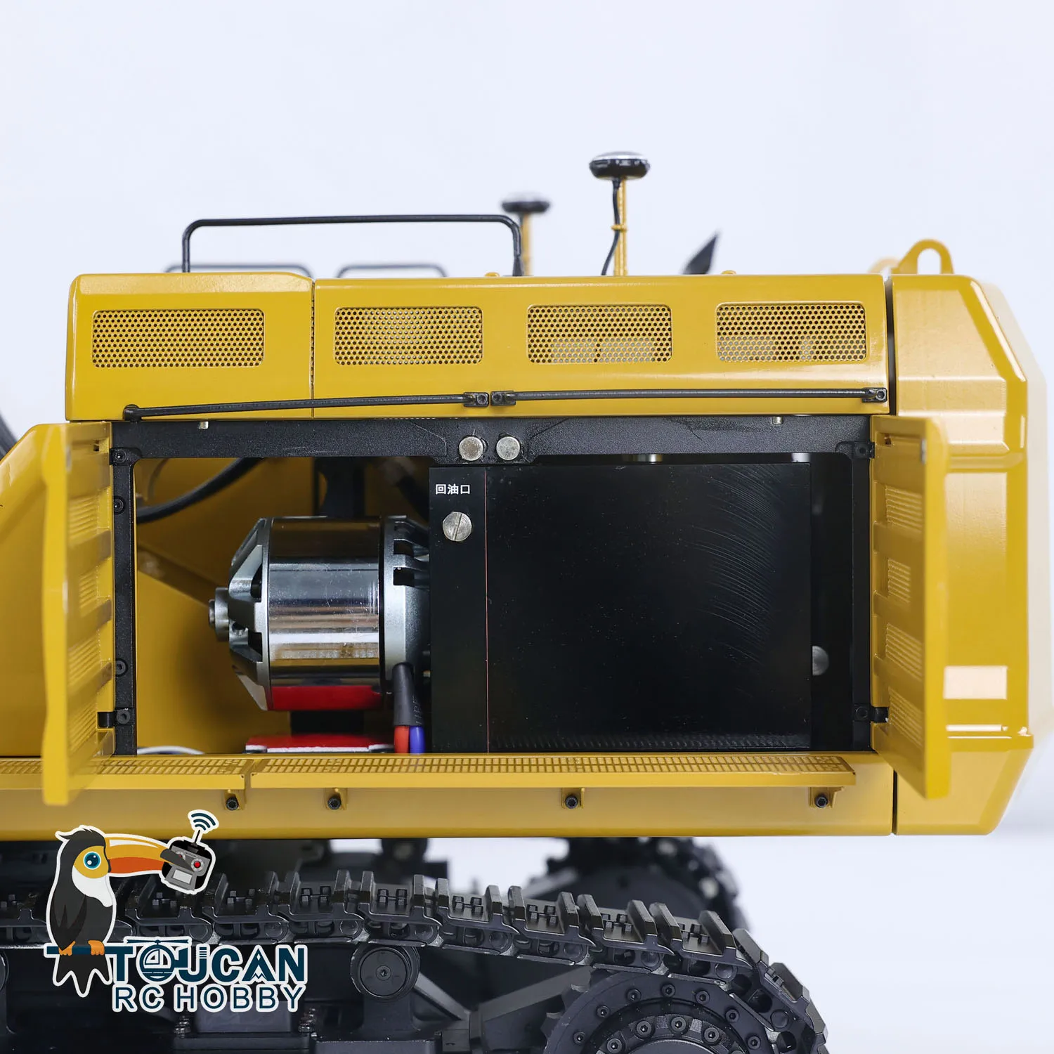 RC Hydraulic Metal Mining Excavator 374F RTR 1/14 Remote Control Painted Heavy Construction Digger Model Toy TH22958 6