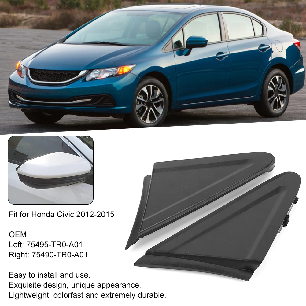 

Пара передних наружных столбов, левая и правая угловая отделка, подходит для Honda Civic 2012-2015, 75495-TR0-A01