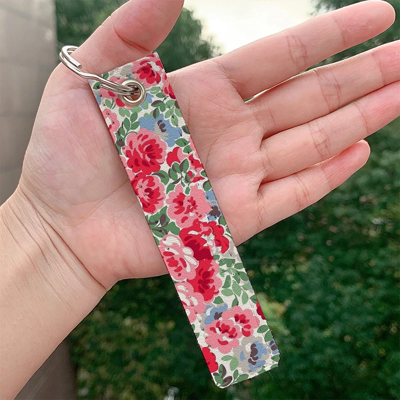 Fashion Cath kidston red design Keychains Strap Keyring Hanging Holder