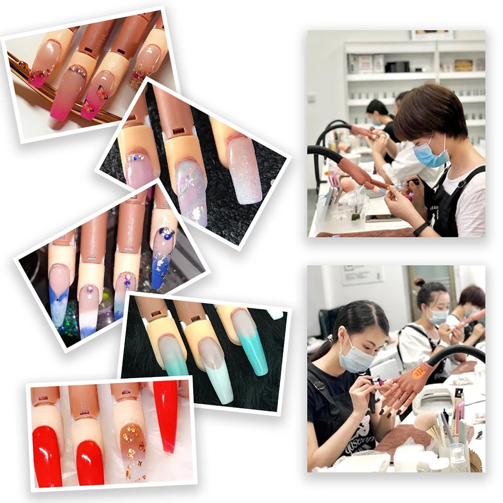 Practice Hand For Acrylic Nails Flexible Nail Practice Hands Training