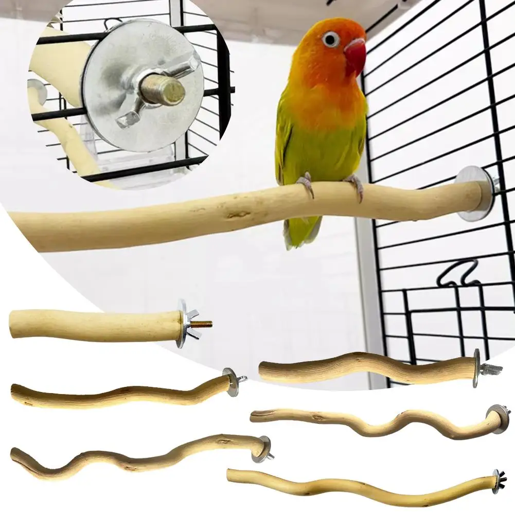 Natural Parrot Perch Bird Stand Tree Stick Paw Grinding Toys Standing Accessories Branches Climbing Bird Fork Birdcage V1X9 parrot toy bird toy bird perch stand