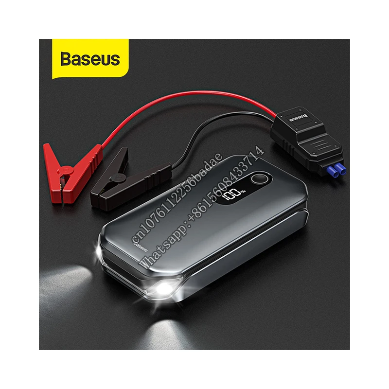 

12000mAh Portable Battery Station Baseus 1000A Car Jump Starter Power Bank for 3.5L/6L Emergency Booster Starting Device