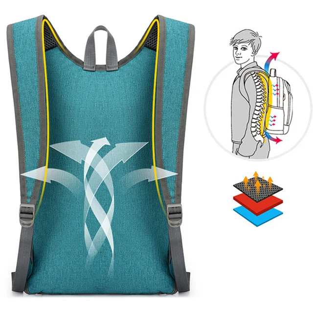 Mochila plegable portátil para hombre y mujer, bolso ultraligero para escalada al aire libre, ciclismo, senderismo, mochila de viaje