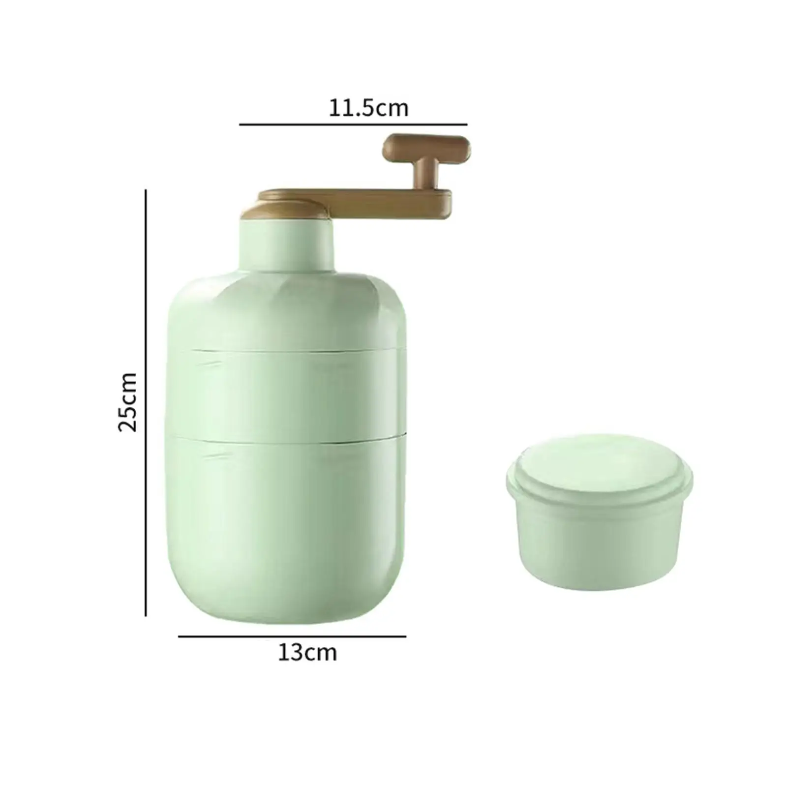 Manual Shaved Ice Maker Machine Crushed Ice Maker Stainless Steel Portable