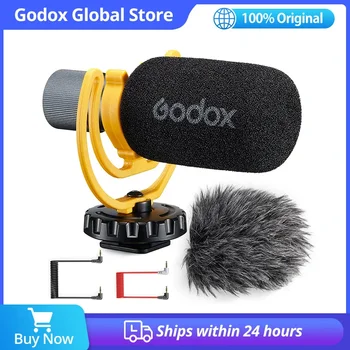 OEING Godox VS-Mic Compact Shotgun Microphone 3.5mm MIC for iPhone Android Smartphone DSLR Camera For Video Recording Microphone - Image 1
